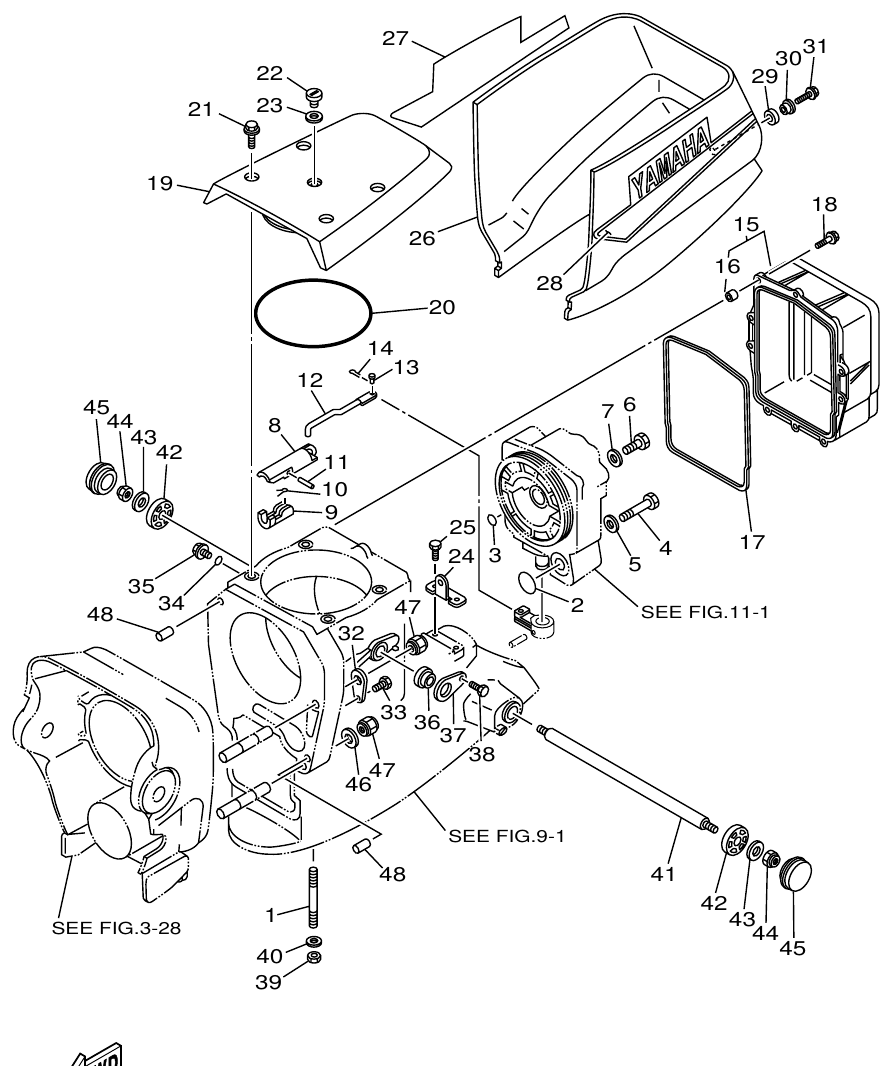 Yamaha DE-DHD6U3 OUTBOARD DRIVE 2 (DE-DHD) parts diagram